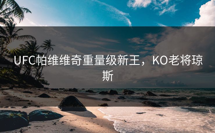 UFC帕维维奇重量级新王,KO老将琼斯 UFC帕维维奇重量级新王,KO老将琼斯