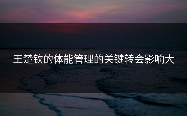 王楚钦的体能管理的关键转会影响大